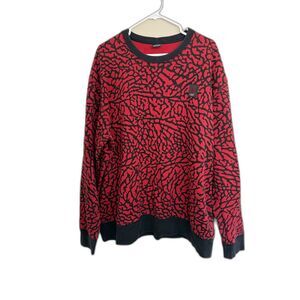 Nike Air Jordan Flight Elephant Print Crewneck Sweatshirt - Rare 4XL